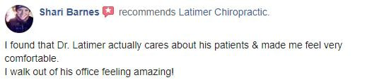 Latimer Chiropractic Patient Testimonial